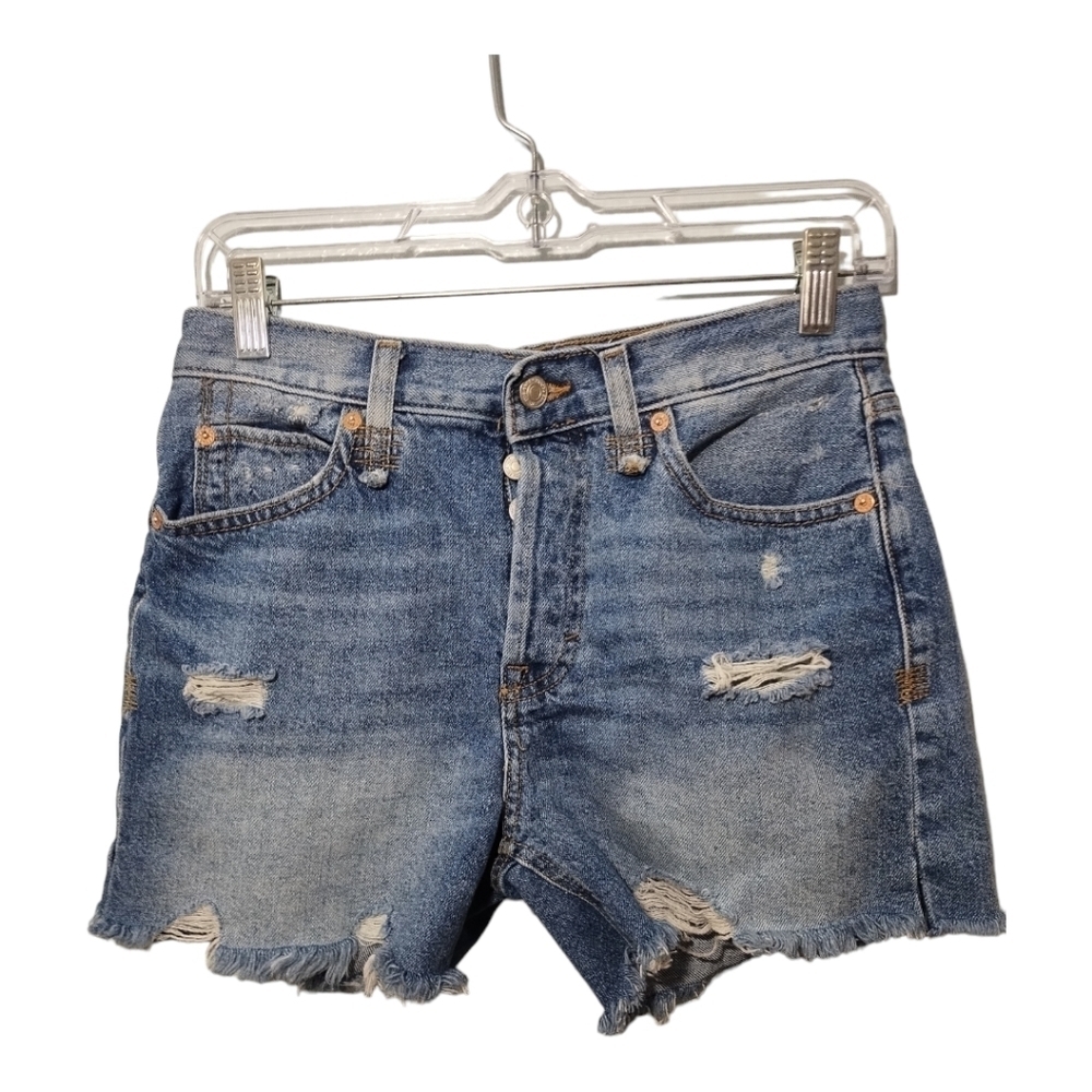 We The Free Button Fly Raw Hem Destructed Beach Festival Vacation Shorts Sz 25